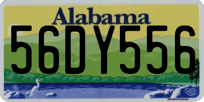 AL license plate 56DY556