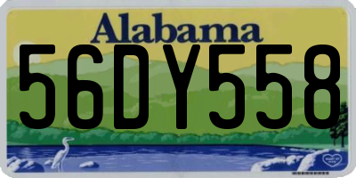 AL license plate 56DY558