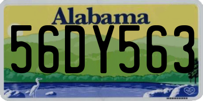 AL license plate 56DY563