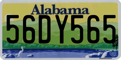 AL license plate 56DY565