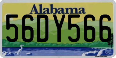 AL license plate 56DY566