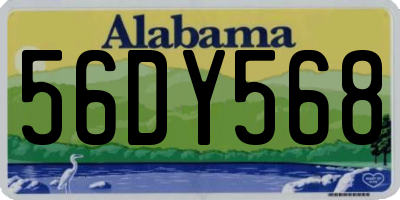 AL license plate 56DY568