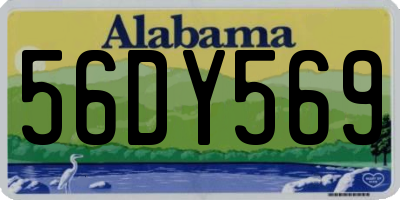 AL license plate 56DY569