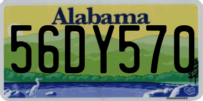 AL license plate 56DY570