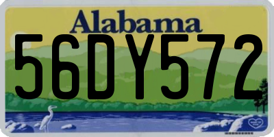 AL license plate 56DY572