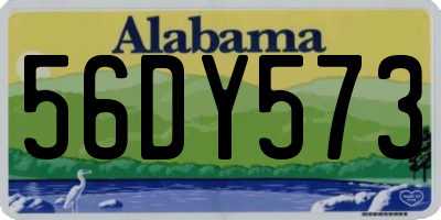 AL license plate 56DY573