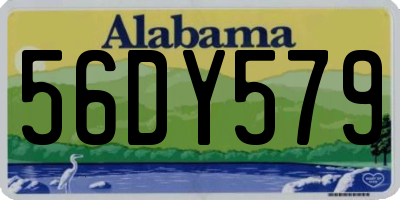 AL license plate 56DY579