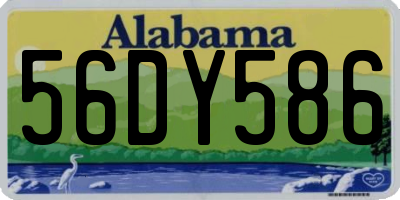 AL license plate 56DY586