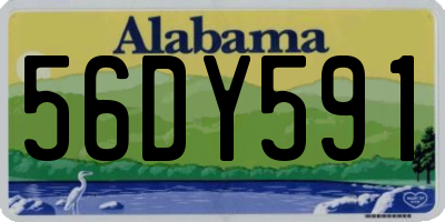 AL license plate 56DY591