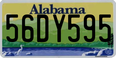 AL license plate 56DY595