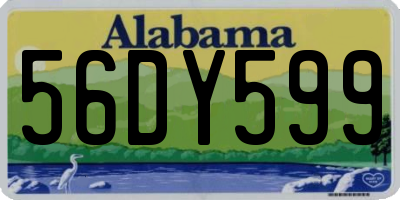 AL license plate 56DY599