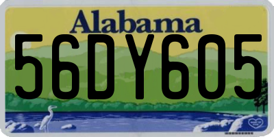AL license plate 56DY605