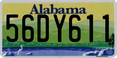 AL license plate 56DY611