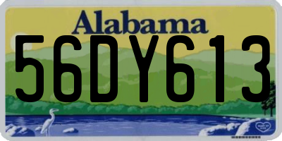AL license plate 56DY613