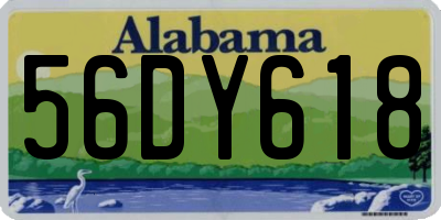 AL license plate 56DY618