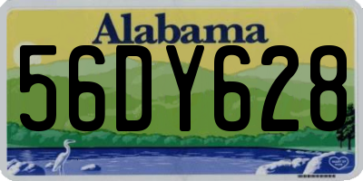 AL license plate 56DY628