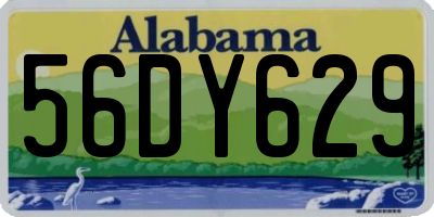 AL license plate 56DY629