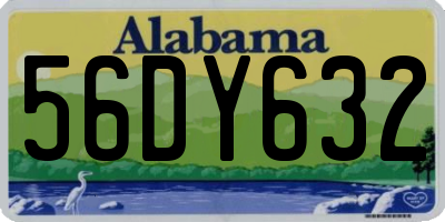 AL license plate 56DY632