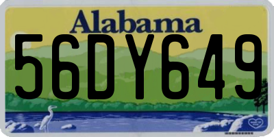 AL license plate 56DY649
