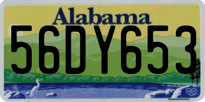 AL license plate 56DY653