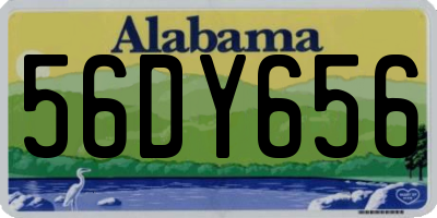 AL license plate 56DY656