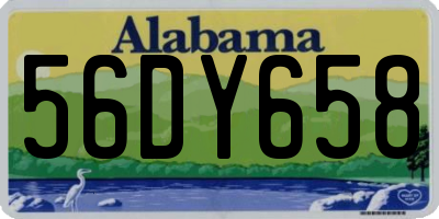 AL license plate 56DY658