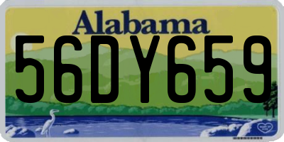 AL license plate 56DY659