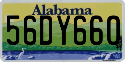 AL license plate 56DY660