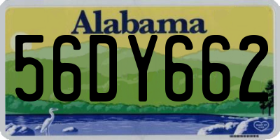 AL license plate 56DY662