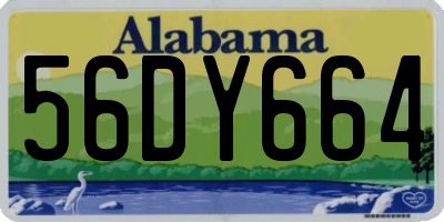AL license plate 56DY664