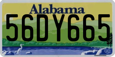 AL license plate 56DY665