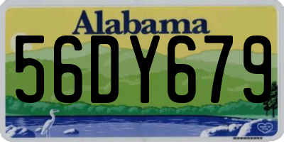 AL license plate 56DY679