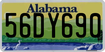 AL license plate 56DY690