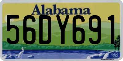 AL license plate 56DY691