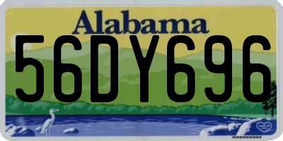 AL license plate 56DY696