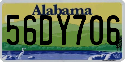 AL license plate 56DY706