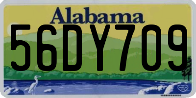 AL license plate 56DY709