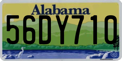 AL license plate 56DY710