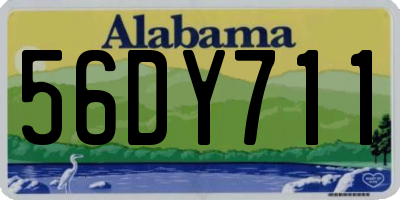 AL license plate 56DY711