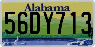 AL license plate 56DY713