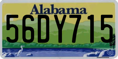 AL license plate 56DY715