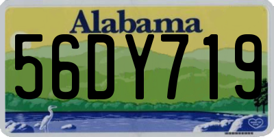 AL license plate 56DY719