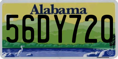 AL license plate 56DY720