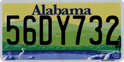 AL license plate 56DY732