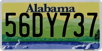 AL license plate 56DY737