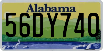 AL license plate 56DY740