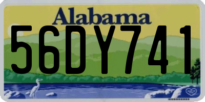 AL license plate 56DY741