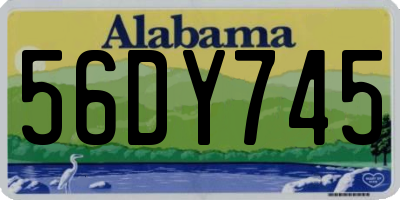 AL license plate 56DY745