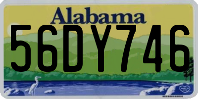 AL license plate 56DY746