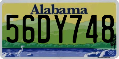 AL license plate 56DY748
